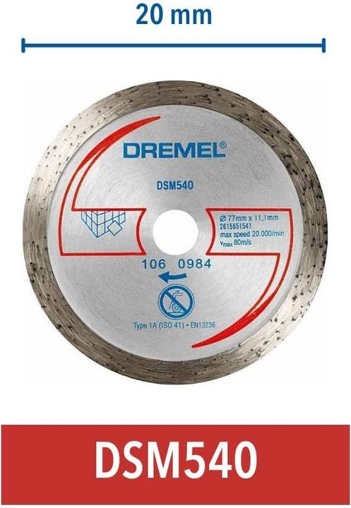 Productafbeelding Dremel DSM20 Diamant tegelsnijschijf