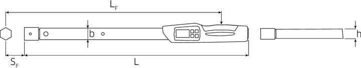 Image du produit Stahlwille 730D Clé dynamométrique MANOSCOPE, outil à insérer, 688 mm (40 Nm, 400 Nm)