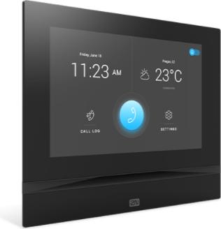 Actual product image 2N Indoor View indoor station with WLAN, black (Cable, Wi-Fi)