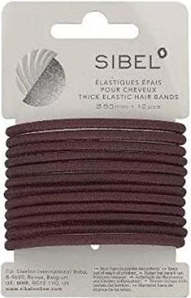 Immagine prodotto Sibel Brown Thick Elastic 12 Piece Sibe (Elastico per capelli)