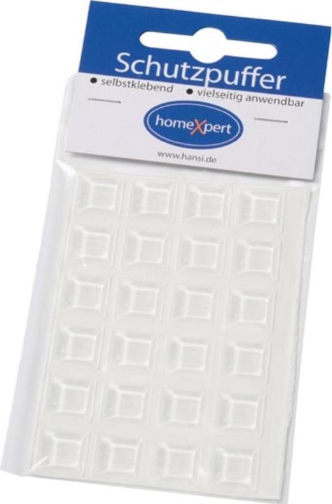 Hansi-Siebert Beschermende buffer Clear 12,7 mm kunststof transparant vierkant zelfklevend (24 Pcs.)