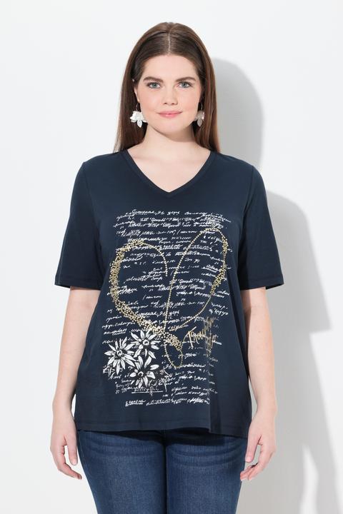 Produktbild Ulla Popken T-Shirt, Trachtenmotiv, Classic, Rundhals, Halbarm (46, 48)