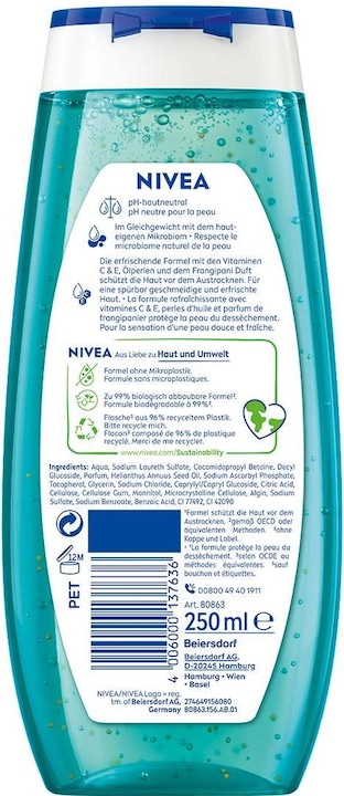 Produktbild NIVEA Duschgel Frangipani & Oil (250 ml)