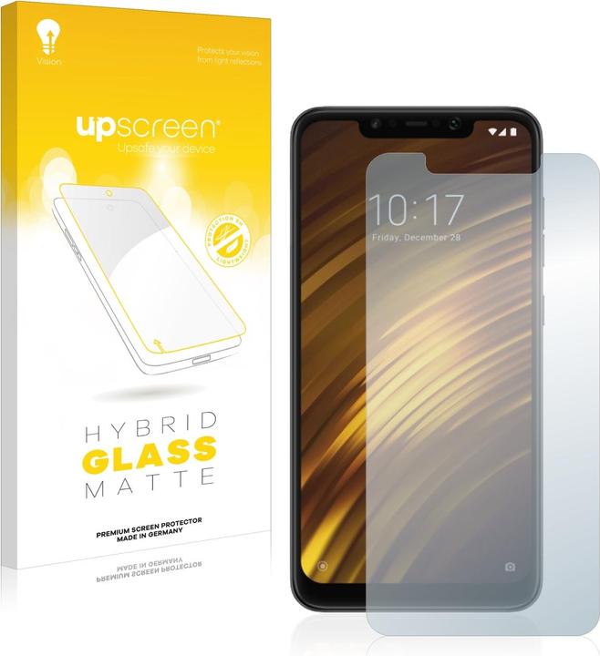 Actual product image upscreen Reflection Shield Glass Matte (1 Piece, Xiaomi Pocophone F1)