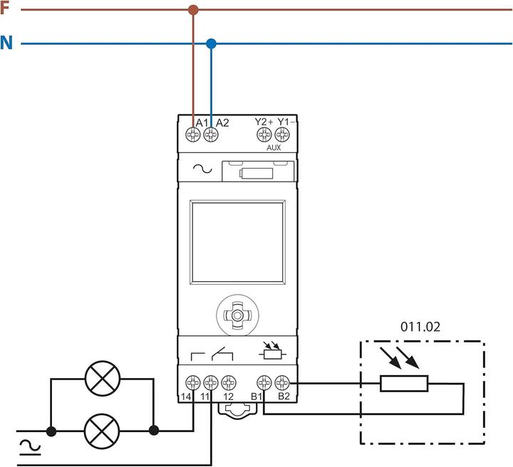 Produktbild Finder Dämmerungsschalter 150Lux 16A+1Aux 230V 11.91.8.230.0000