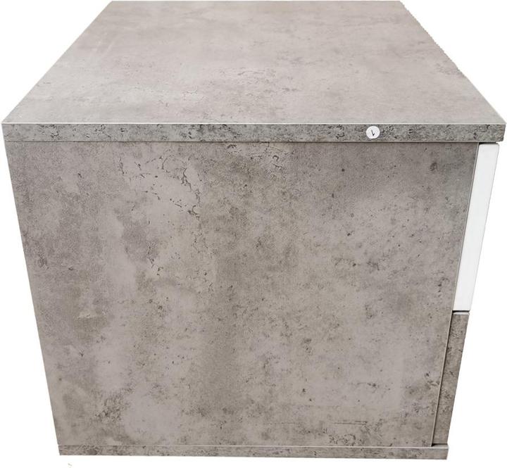 Produktbild HTI-Living Nachtschrank 2er Set Beton Weiss Nina (45 x 38 x 38 cm)