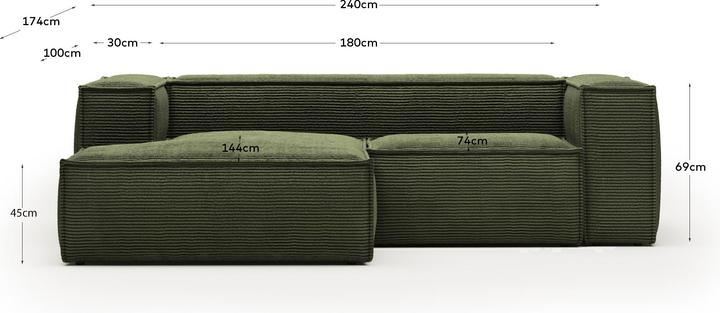 Actual product image Kave Home Blok (Corner sofa, 3-seater)