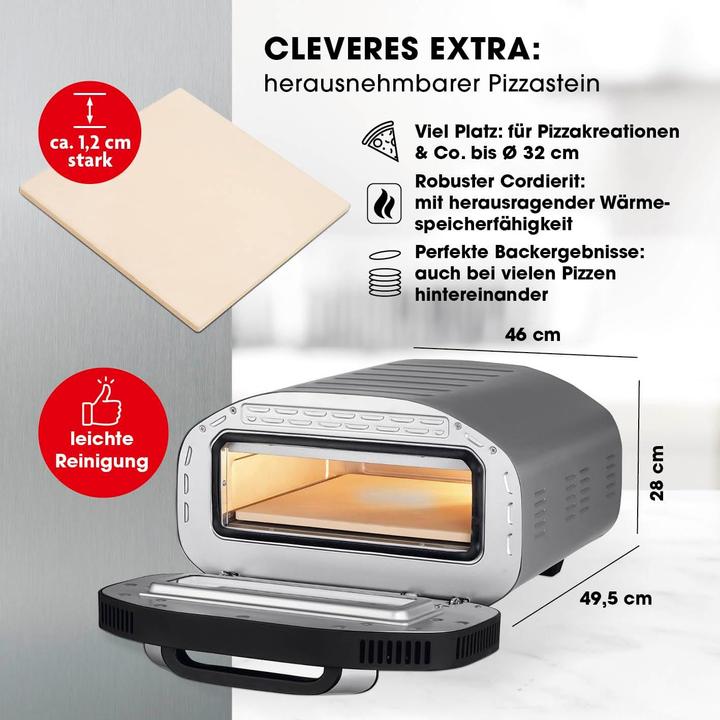 Actual product image Gourmetmaxx Elektro-Pizzaofen (Electric pizza oven)