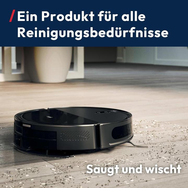 Actual product image Hoover Aspirateur robot laveur ultra-mince, navigation laser, nettoyage sous meubles, autonomie 160 min (5000 Pa, Wiping cloth)