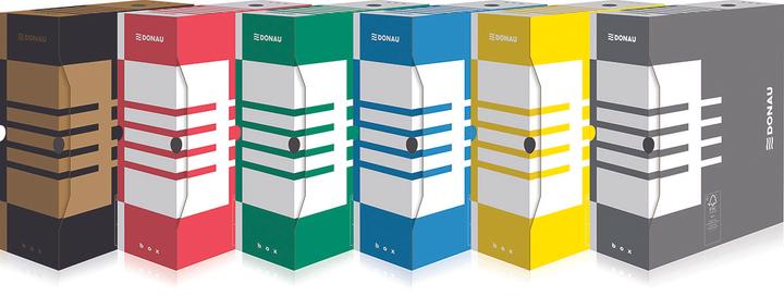 Actual product image Donau Archive box, cardboard, a4/120mm, green