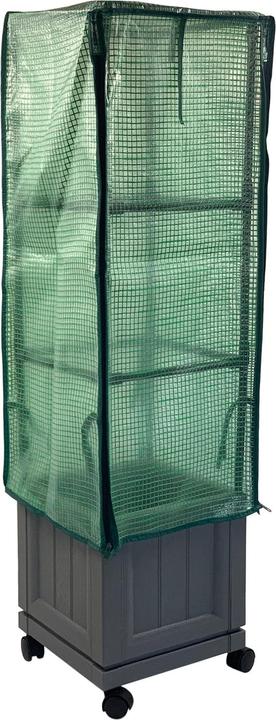 HTI-Living Pflanzkübel mit Rankgitter und Folienabdeckung Nessa 30x30 cm