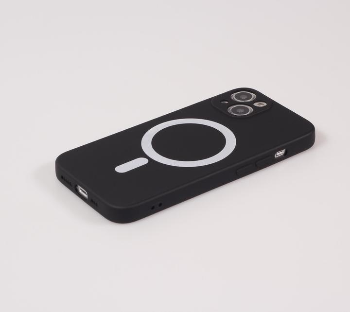 Actual product image PhoneLook Soft-shell silicone cover with MagSafe and camera protection (Apple iPhone 13)