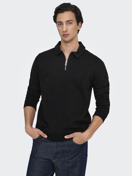 Actual product image Only & Sons Onsdavid Reg Half Zip Sweat (XXL)