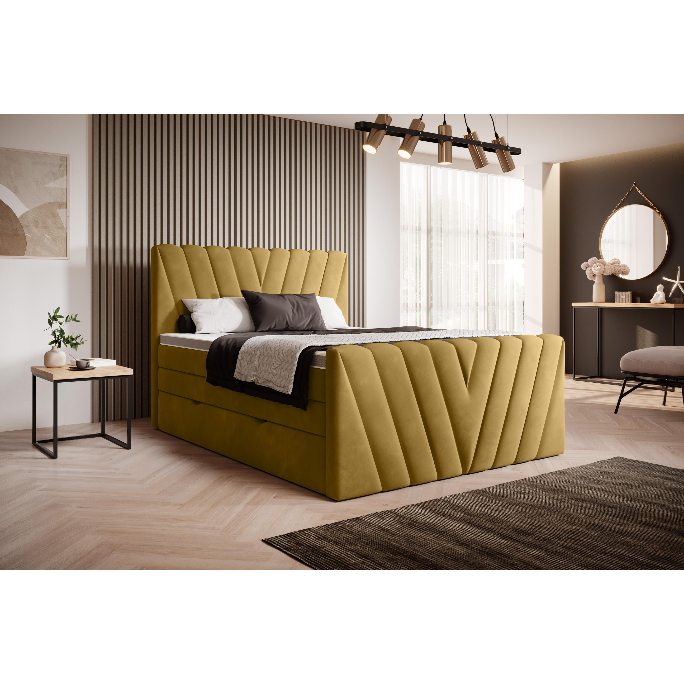ELTAP, Bett, Candice mit Stauraum (160 x 200 cm)