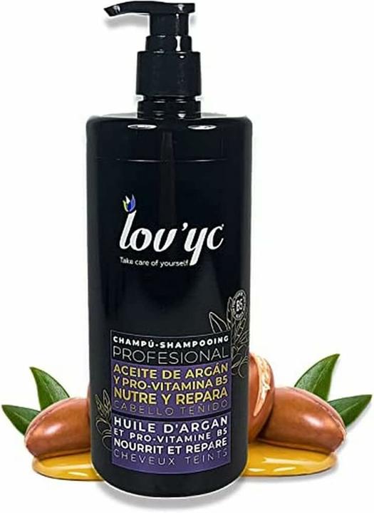 Immagine prodotto Lov'yc Shampoo professionale per capelli con olio di Argan per nutrire e riparare i capelli colorati 25,3 (Shampoo liquido)