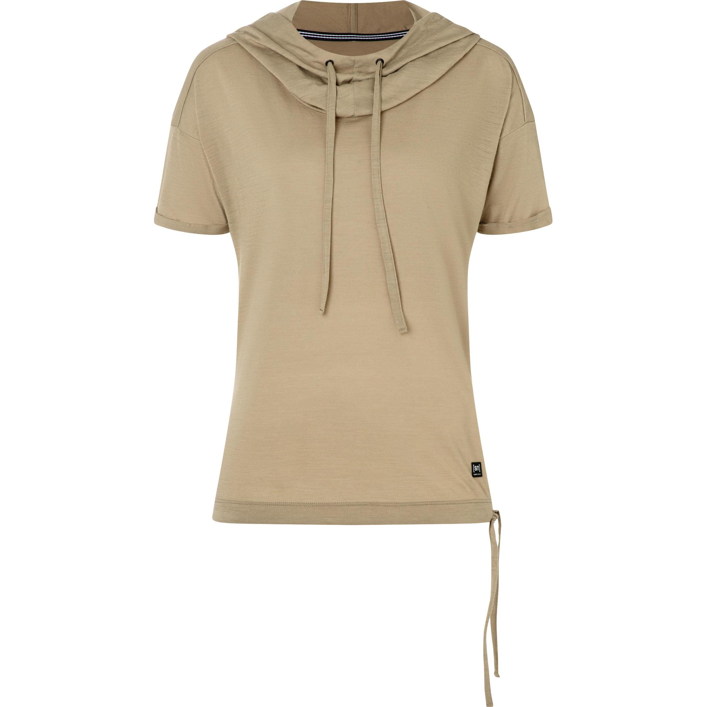 Super Natural, Damen, Pullover, Women's JustShort Hoodie, Beige, (M)
