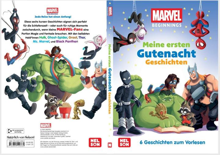 Produktbild MARVEL Beginnings: Meine ersten Gutenacht-Geschichten (Deutsch, 2025)