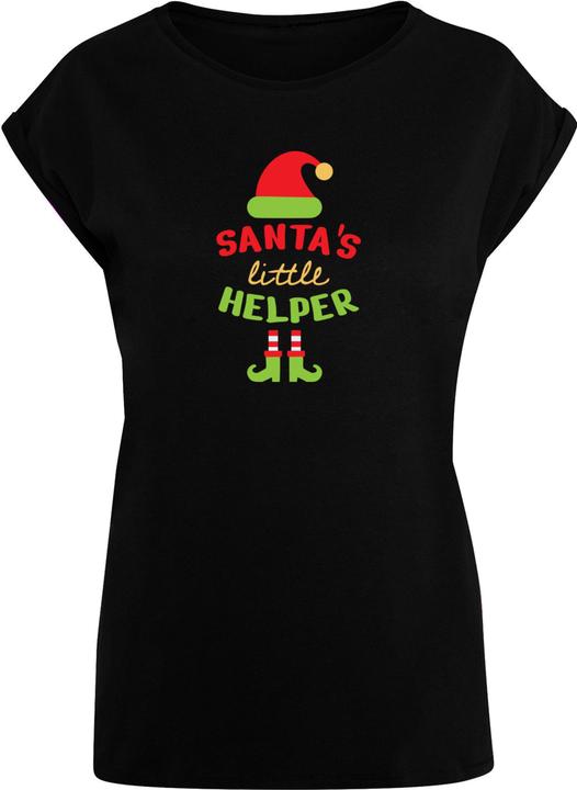 Produktbild Merchcode Ladies Christmas Santa's Little Helper Tee - 182065 (S)