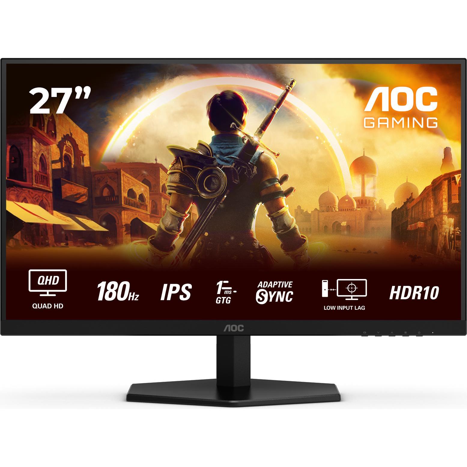 AOC Q27G42XE (2560 x 1440 Pixel, 27"), Monitor, Rot, Schwarz