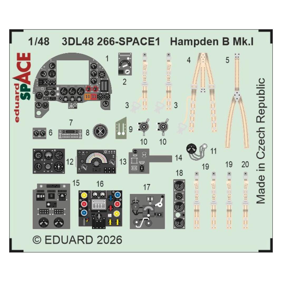 Eduard Hampden B Mk.I SPACE for ICM (3DL48266)