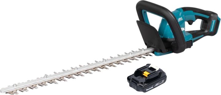 Actual product image Makita DUH 506 Y cordless hedge trimmer 18 V 50 cm brushless + 1x battery 1.5 Ah - without charger (Rechargeable battery operated)