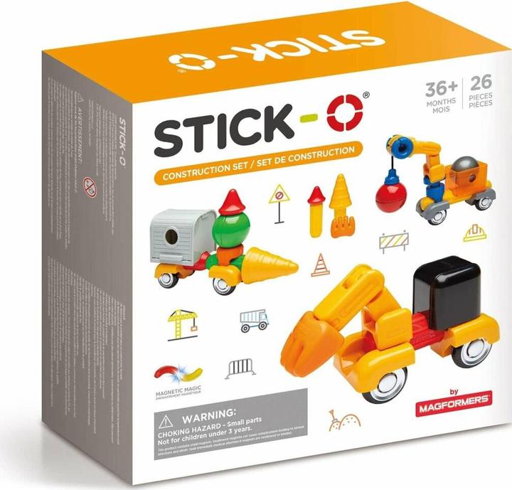 Produktbild Magformers Magnetkonstruktor Stick-O Set 26 Elemente (005-902004)