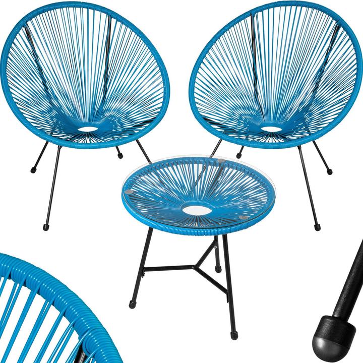 Actual product image tectake Santana (2 chairs, 1 table)