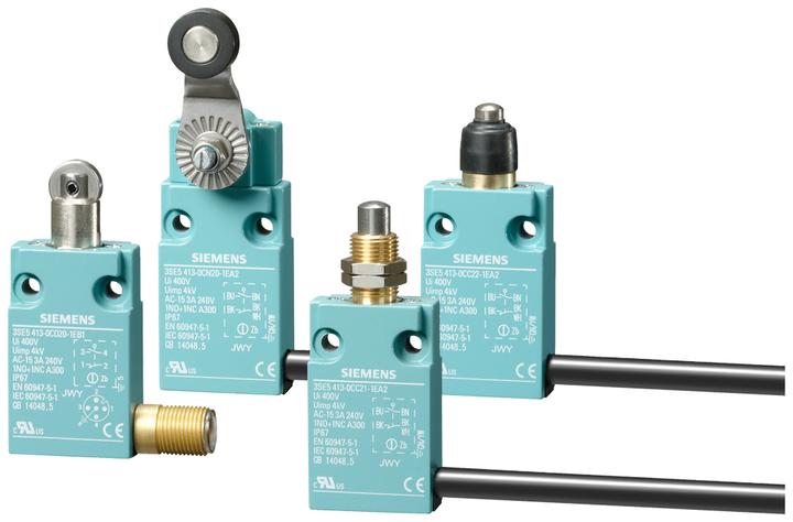 Produktbild Siemens Endschalter,Metall,40mm,w/Rolltaster