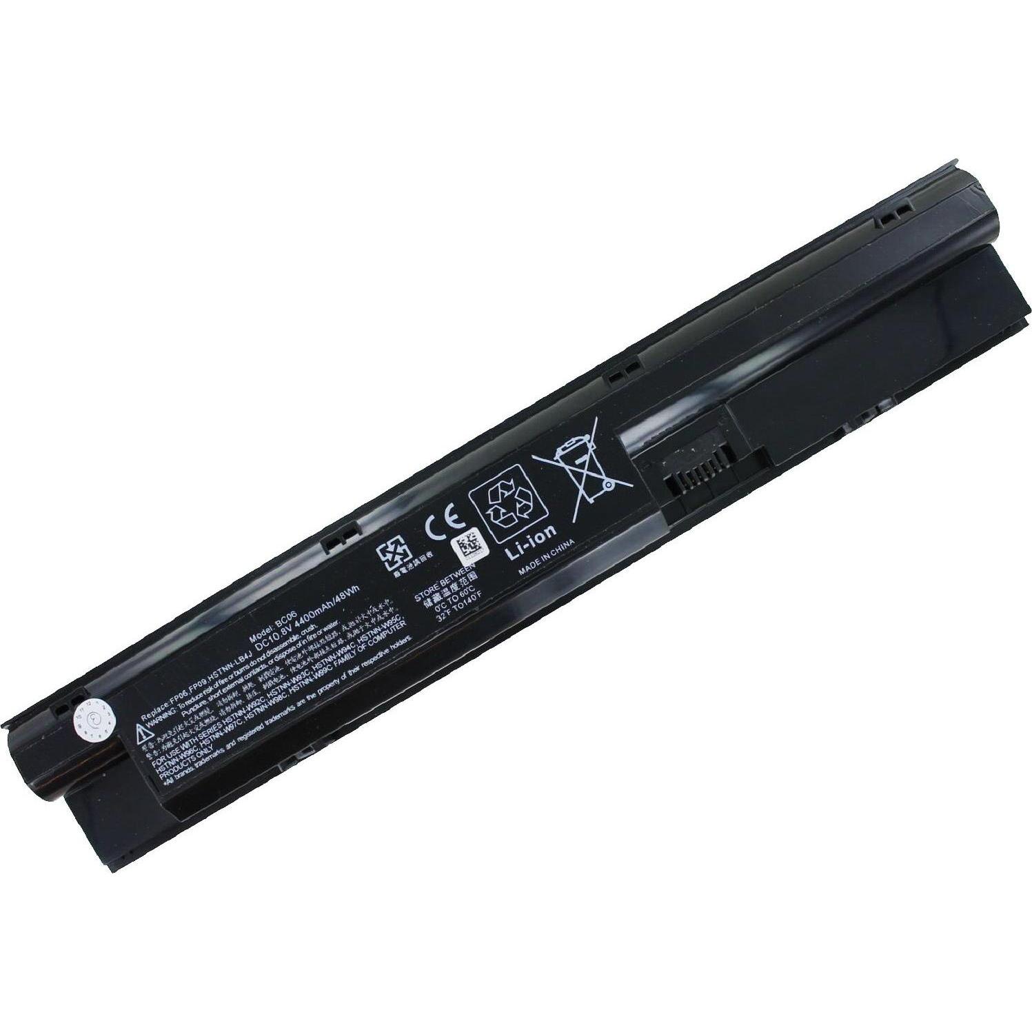 AGI Akku kompatibel mit HP HSTNN-IB6M (1 Zellen, 4400 mAh), Notebook Akku, Schwarz