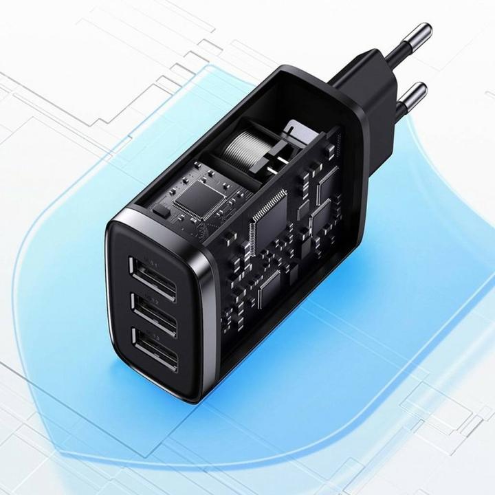 Produktbild Baseus Compact Charger 3U 17W EU Black (17 W, 1 Port)