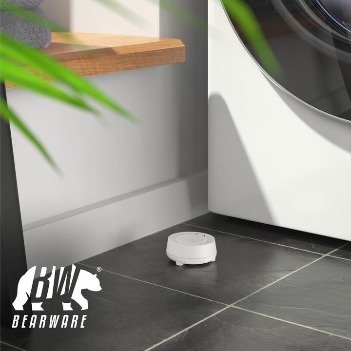 Produktbild Bearware 2x Wassersensor, IP66 Mini-Wasser Detektor, 110dB lauter Alarm, Wassermelder warnt bei Wasserschäden