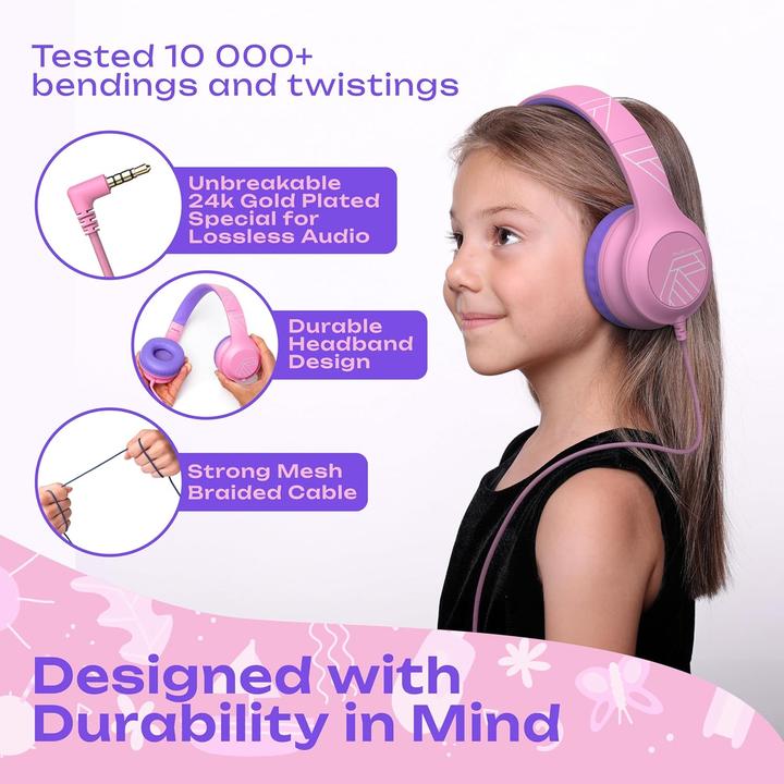 Immagine prodotto PowerLocus PLED Kinderkopfhörer kabelgebunden pink