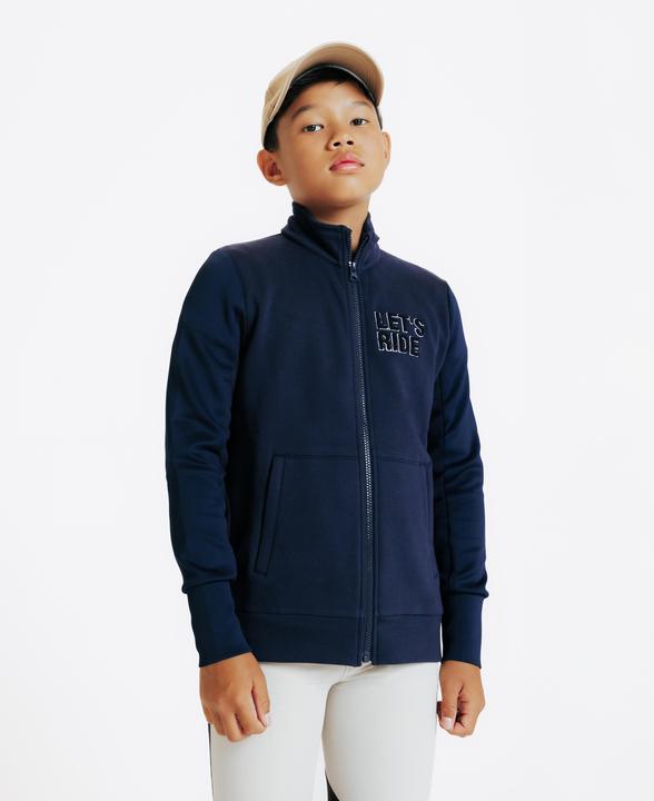 Produktbild Fouganza Reit-Sweatjacke 500 Kinder marineblau (140)