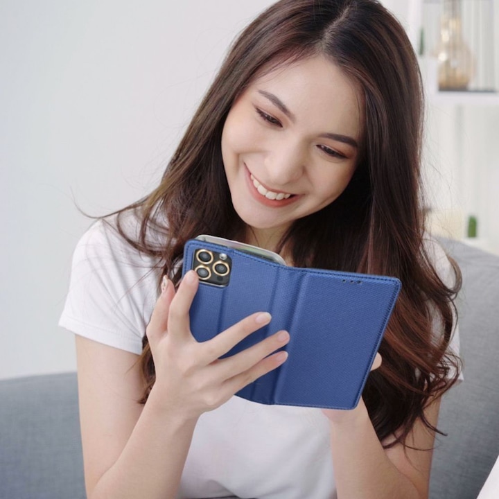 Produktbild OEM Back panel cover SMART CASE Book for XIAOMI Redmi Note 13 5G navy (Xiaomi Redmi Note 13 5G)