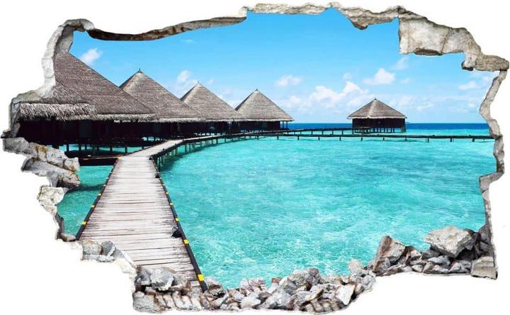 Produktbild Trenddeko 3D Strandhaus Malediven (40 x 24 cm)