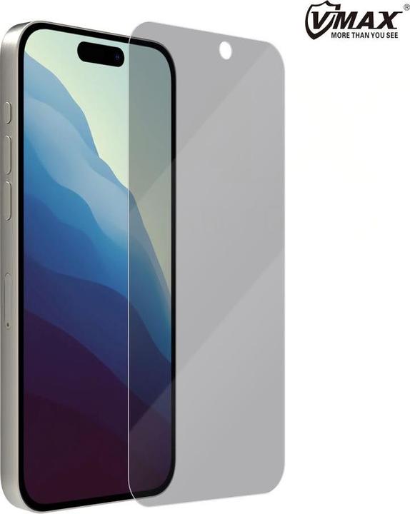 Actual product image Vmax tempered glass 0.33mm 2,5D high clear privacy glass for Xiaomi Redmi Note 9 (1 Piece, Xiaomi Redmi Note 9)