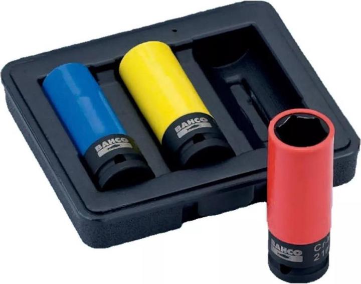 Actual product image Bahco Wheel Socket Sets,17/19/21mm (1/2")