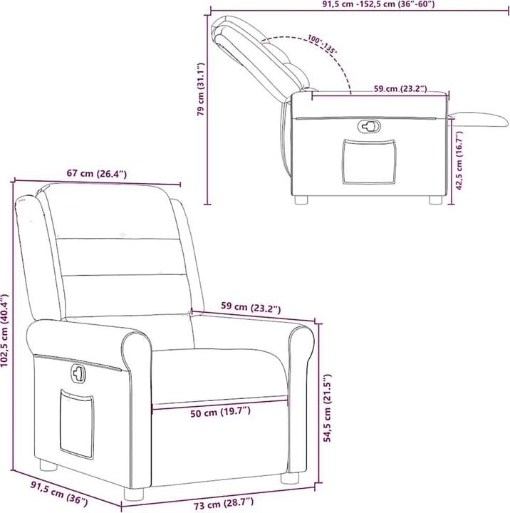 Produktbild vidaXL Relaxsessel