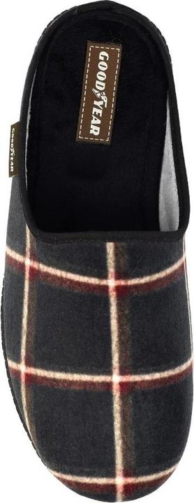 Actual product image Goodyear Mens Checkmate Checked Mule Slippers (42)