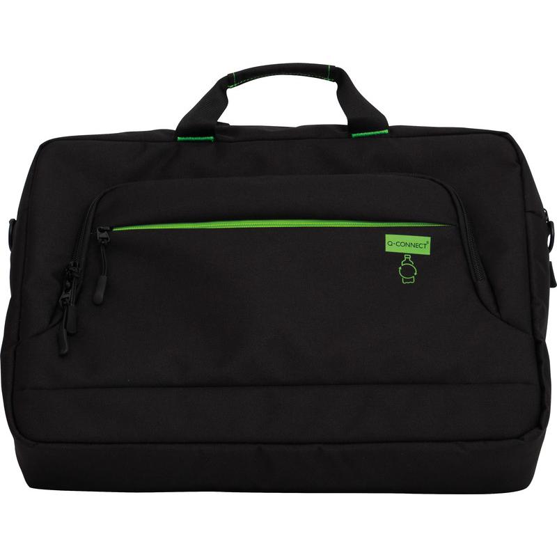 Q-Connect Notebook Tasche 17,2" (17.20"), Notebooktasche, Schwarz