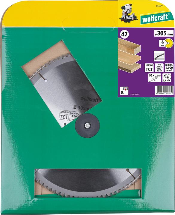 Produktbild wolfcraft wolfcraft 1 Kapp/Gehr.sägeblatt HM 80 Zähne ø250mm