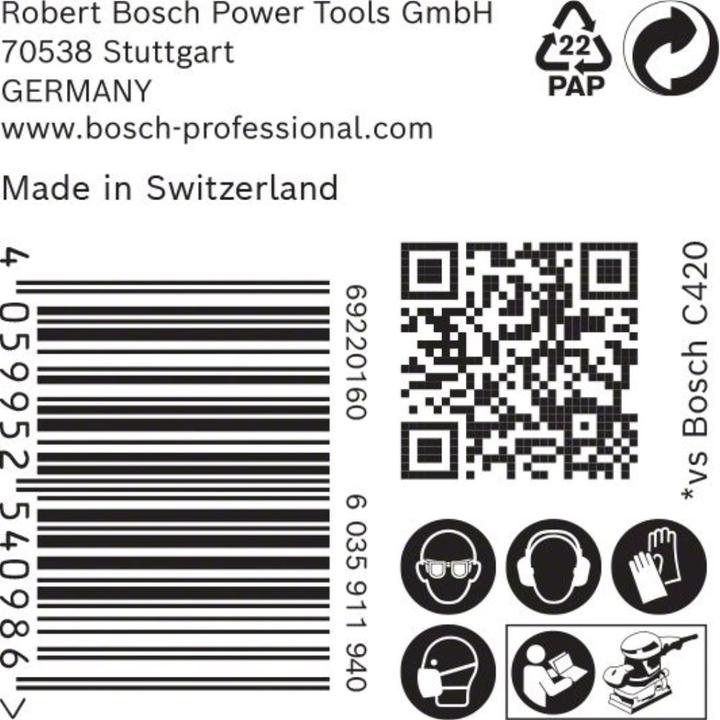 Produktbild Bosch Professional Zubehör EXPERT M480 Schleifnetz für Schwingschleifer, 93 x 186 mm, G 400, 50-tlg. (400)