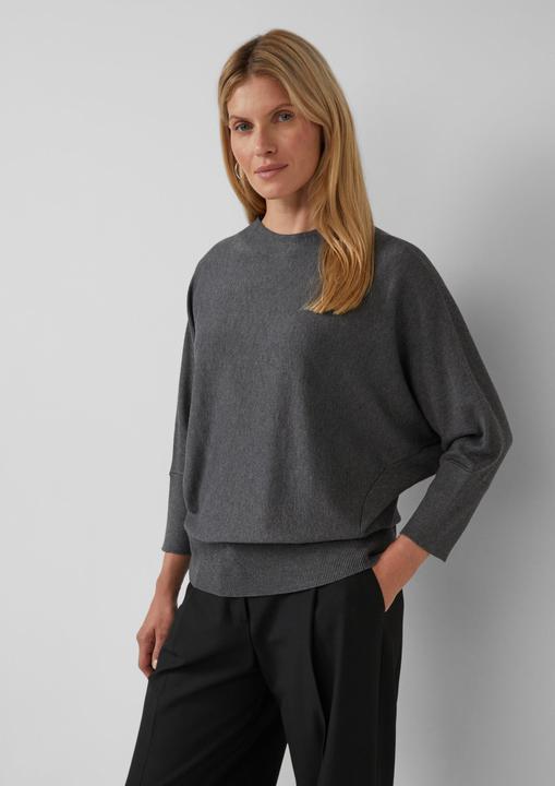 Image du produit s.Oliver Strickpullover Strickpullover mit Fledermausärmeln und Rippbündchen (38)