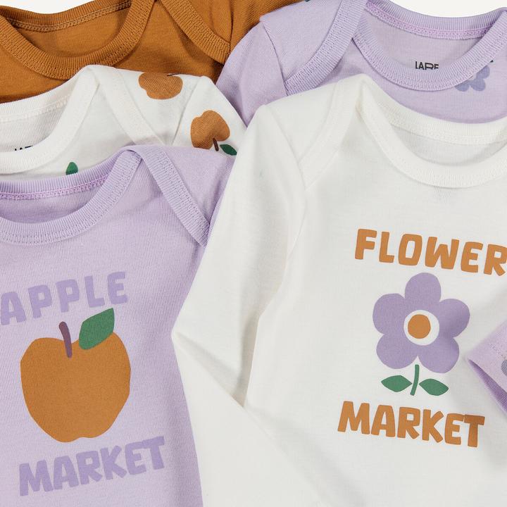 Produktbild La Redoute Collections 5er-Pack Bodys mit langen Ärmeln (74)