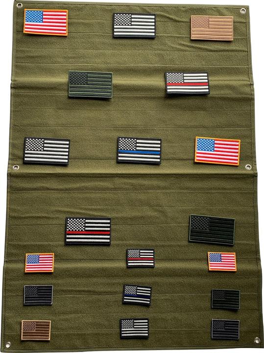 Charlie Mike Klett-Paneel LARGE VELCRO PANEL, od green