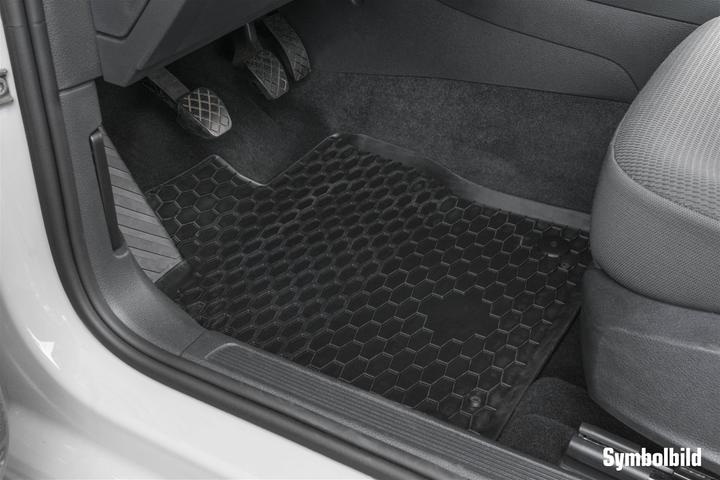 Actual product image Walser Rubber mats for Skoda Fabia 3 BJ 2014 today (2 front mats + 2 rear mats)