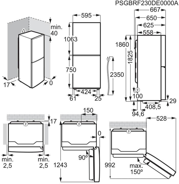 Actual product image AEG RCB632E9MU (Stand-alone, 330 l)