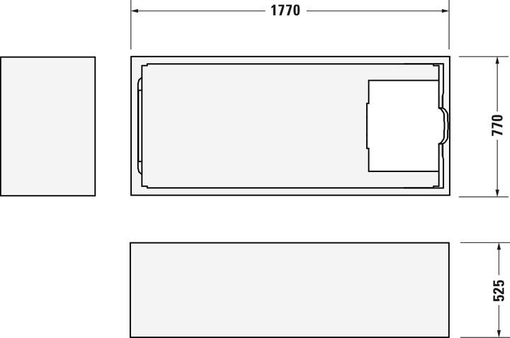 Actual product image Duravit Bathtub No 1 1 Back slopes white 1800x800mm (180 l, 180 cm, 80 cm)