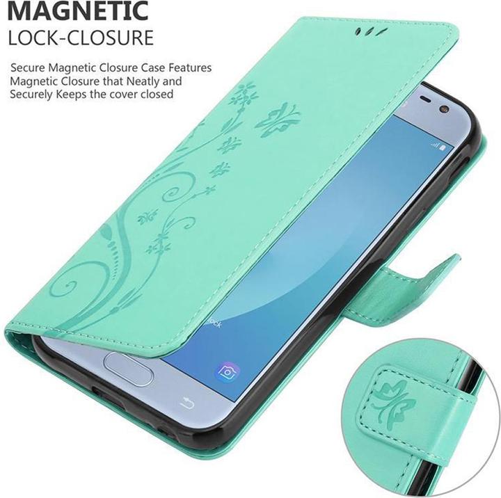 Produktbild Cadorabo Flower Book Cover (Samsung Galaxy J3 (2017))