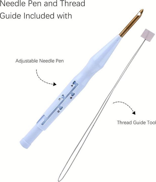 Image du produit Activity Board Punch Needle Embroidery Starter Kit avec patron et instructions, kit point de croix